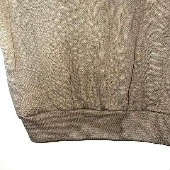 Zara Olive Green Knit Long Sleeve Pullover Cropped Sweatshirt Small Women’s - Picture 5 of 11